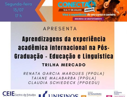 Diálogos Internacionais – Aprendizagens da experiência acadêmica internacional na Pós-Graduação – Educação e Linguística