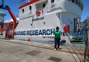 Pesquisadora do itt Oceanon participa de treinamento oceanográfico na África do Sul