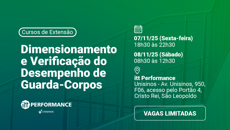 Curso de Extensão | Dimensionamento e Verificação do Desempenho de Guarda-Corpos