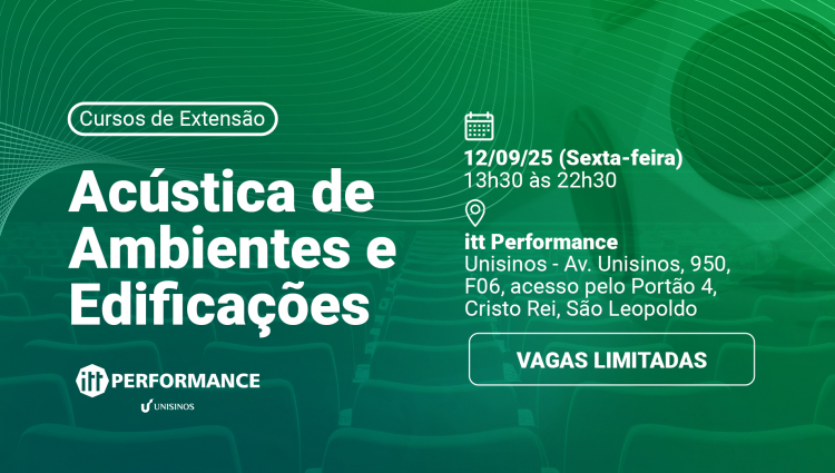 Curso de Extensão | Acústica de Ambientes e Edificações