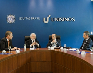 Presidente e vice-presidente do Instituto Politécnico de Bragança visitam a Unisinos