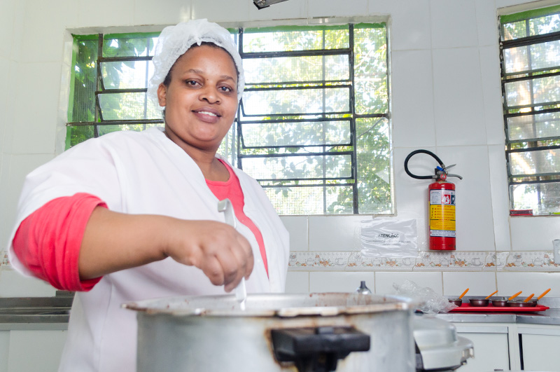 Na cozinha