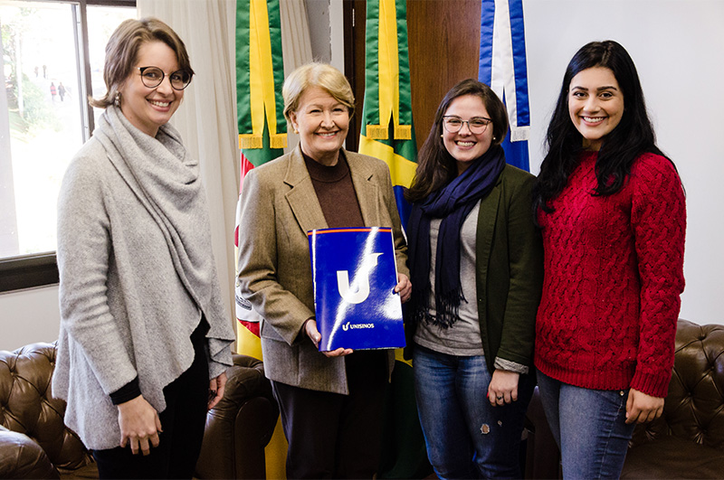 Ana Amélia Lemos visita a Unisinos