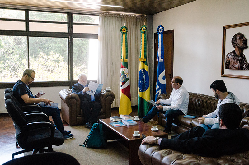 Professor Nado visita a Unisinos