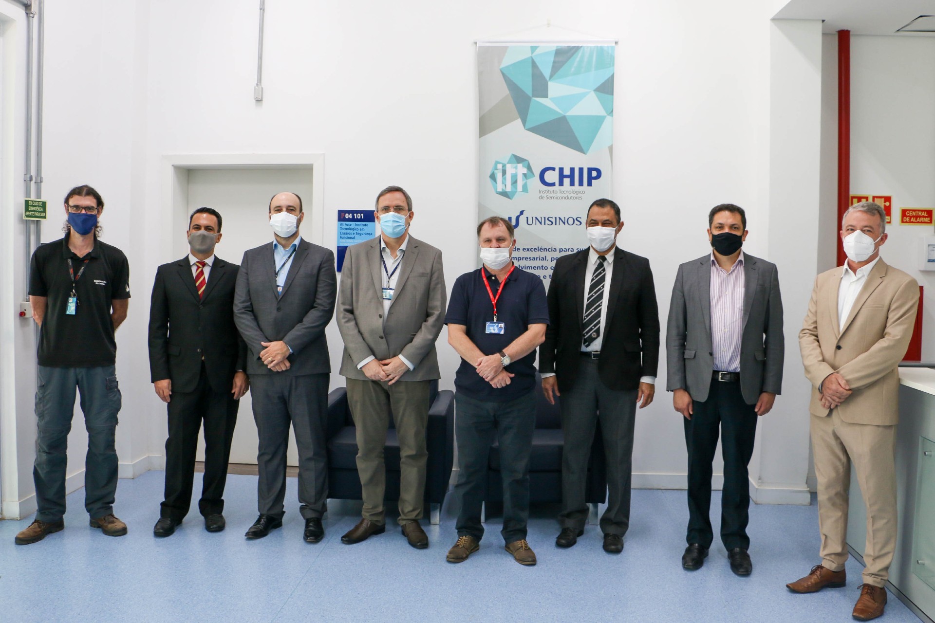 Vice-reitor da Unisinos e diretor da Unitec recebem visita dos reitores da UFRGS, do ITA e de diretor da Embraer