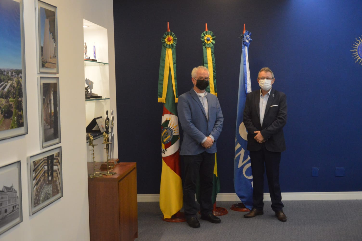 Reitor recebe visita de cortesia do prefeito de São Leopoldo