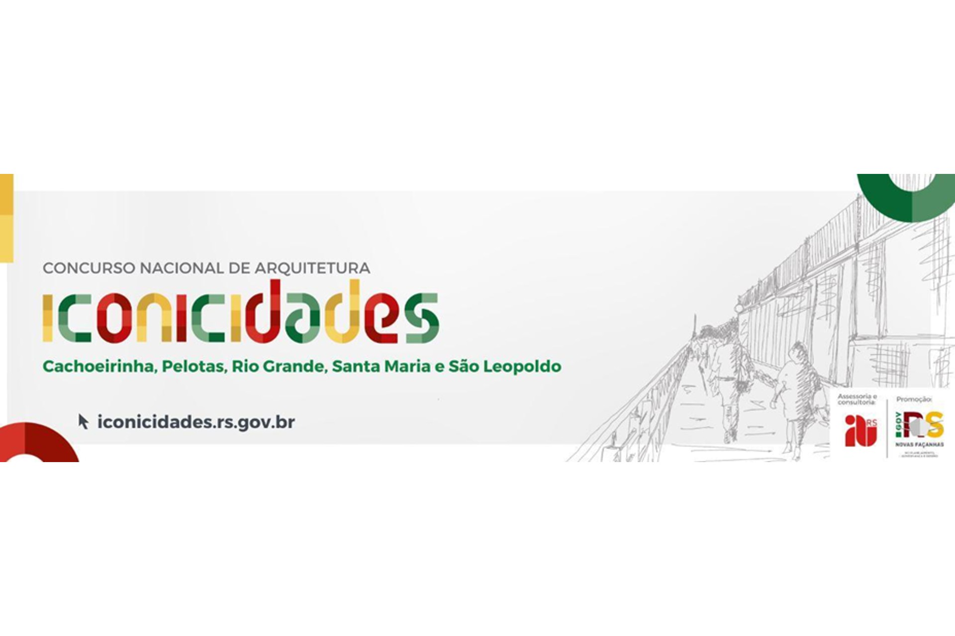 Cinco concursos de projeto de arquitetura propõem intervenções em espaços simbólicos de cidades gaúchas