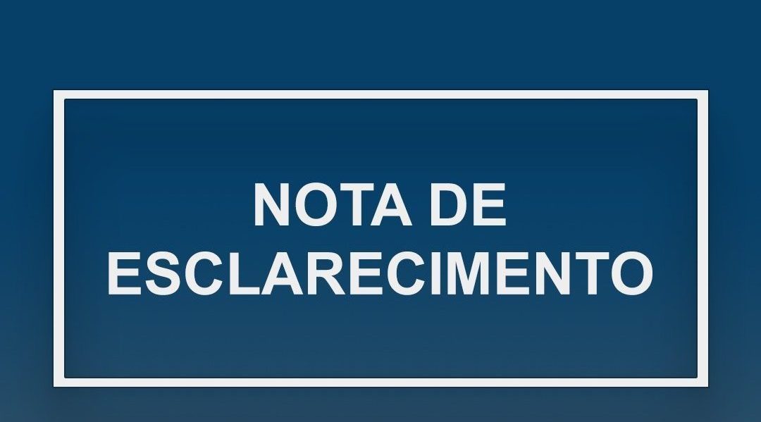 Nota de esclarecimento