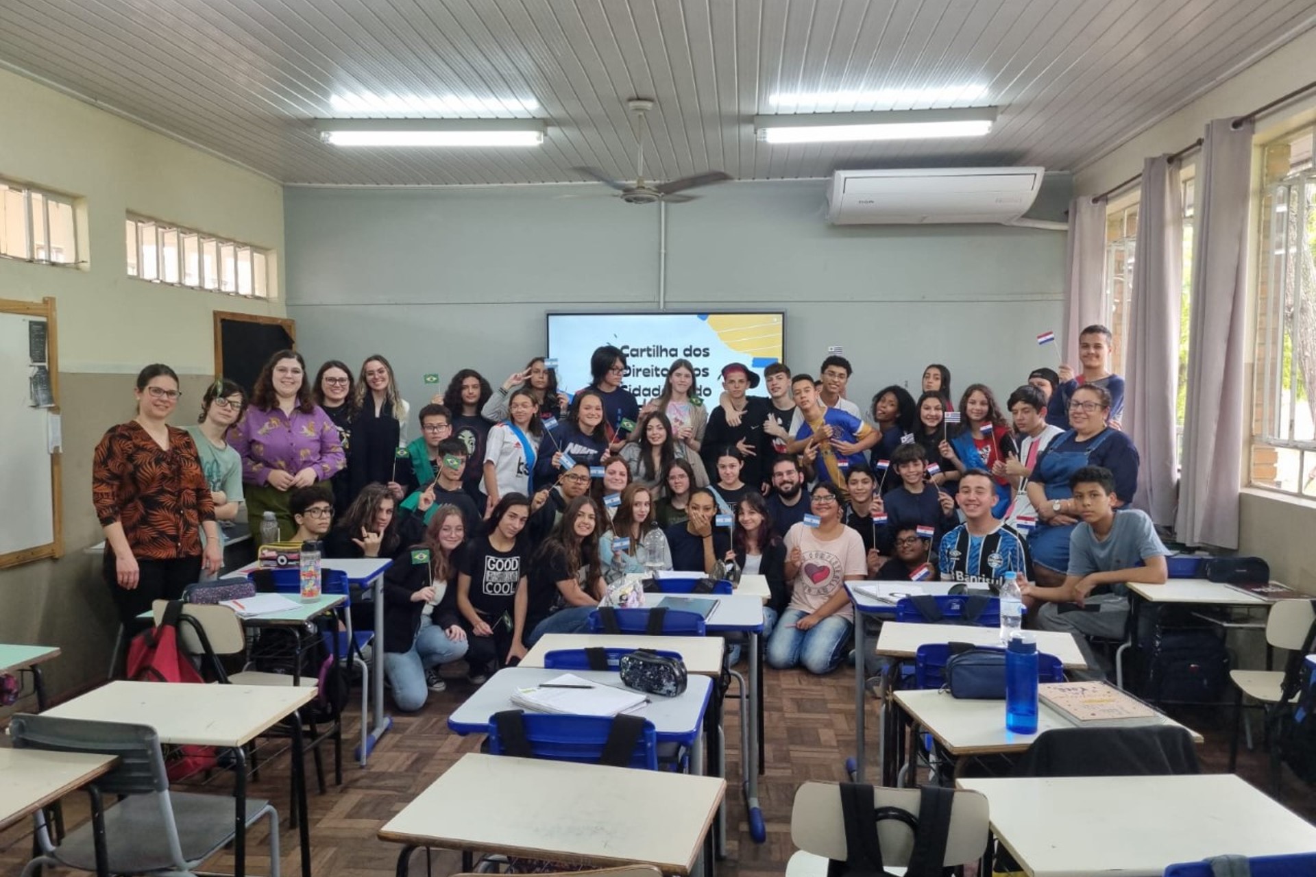 Divulgação da Cartilha dos Direitos dos Cidadãos do Mercosul nas escolas de São Leopoldo