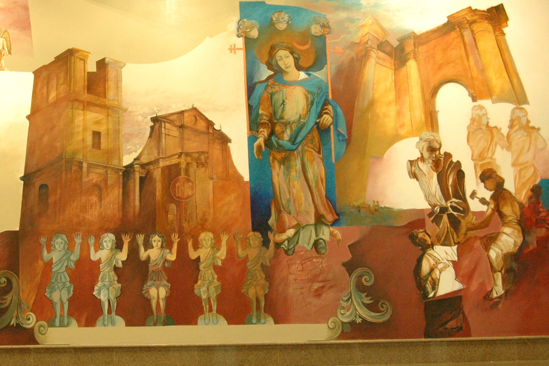 Exposição de arte sacra na Unisinos