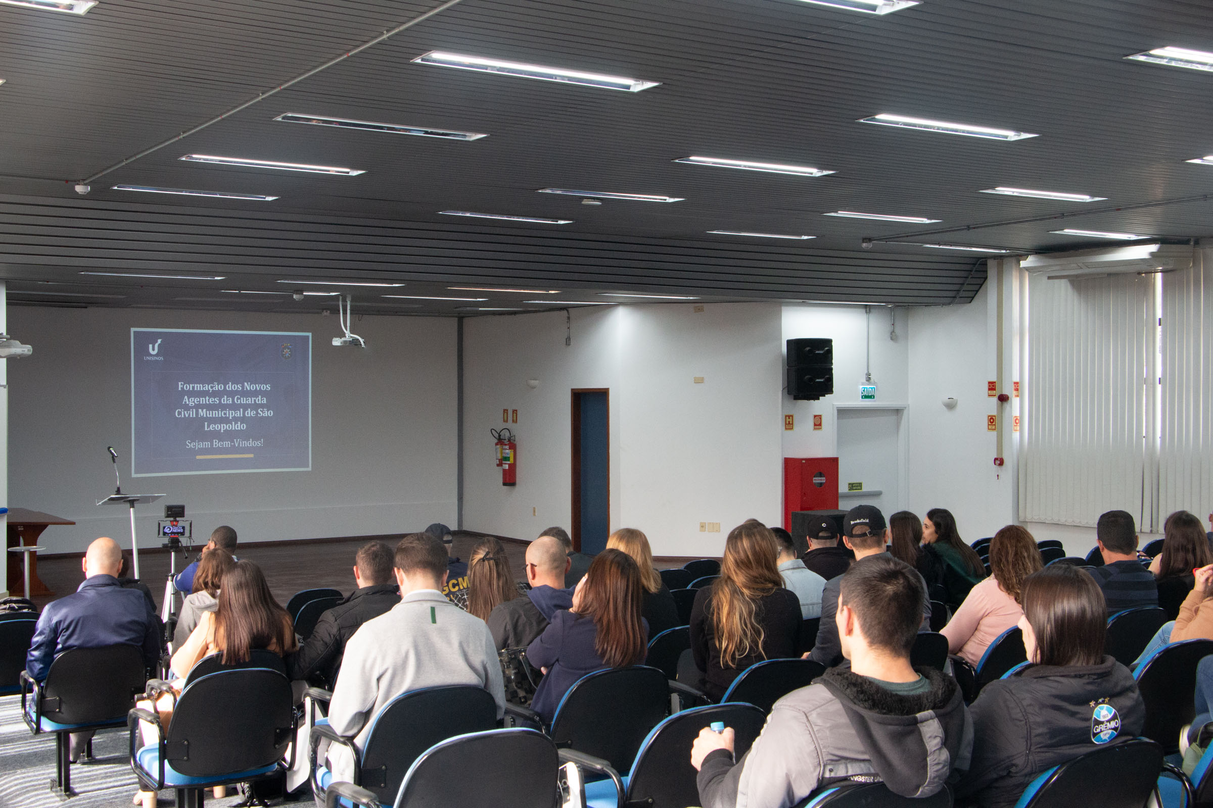 Primeira aula do Curso de Formação dos Novos Agentes da Guarda Civil Municipal de São Leopoldo é realizada na Unisinos