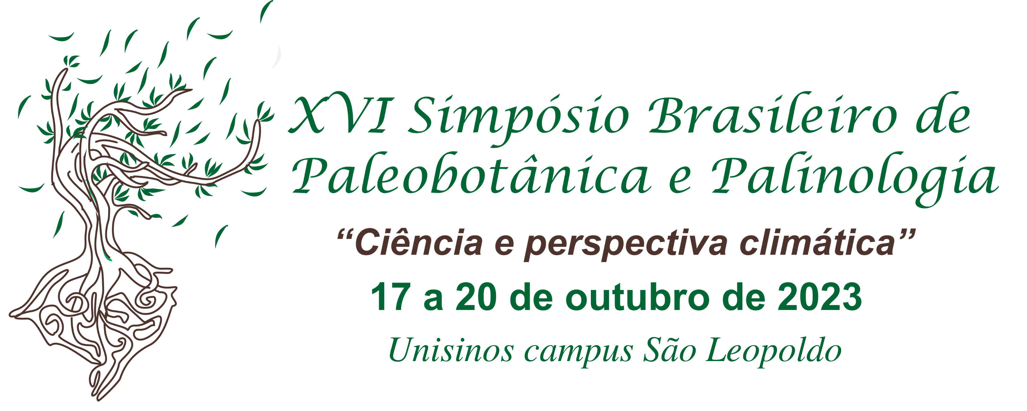 Inscrições abertas para o XVI Simpósio Brasileiro de Paleobotânica e Palinologia: Ciência e Perspectiva Climática