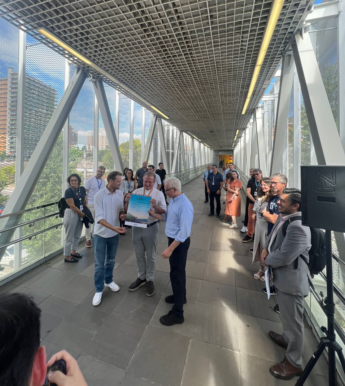 Unisinos e Colégio Anchieta anunciam denominação da Passarela Pe. Guido Kuhn