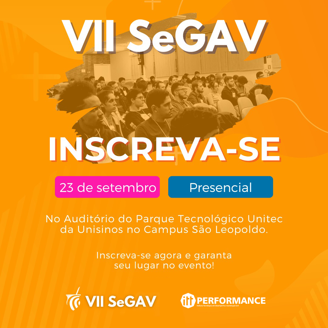 Unisinos sedia VII SeGAV - Seminário Gaúcho de Acústica e Vibrações